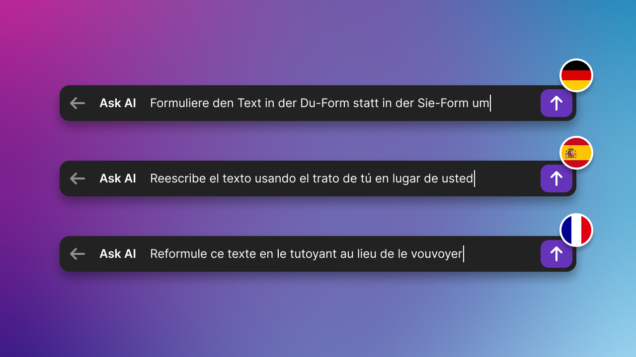 Multilingual Formality Support