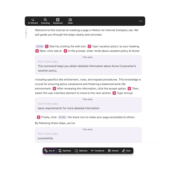 Contextual Script Creation