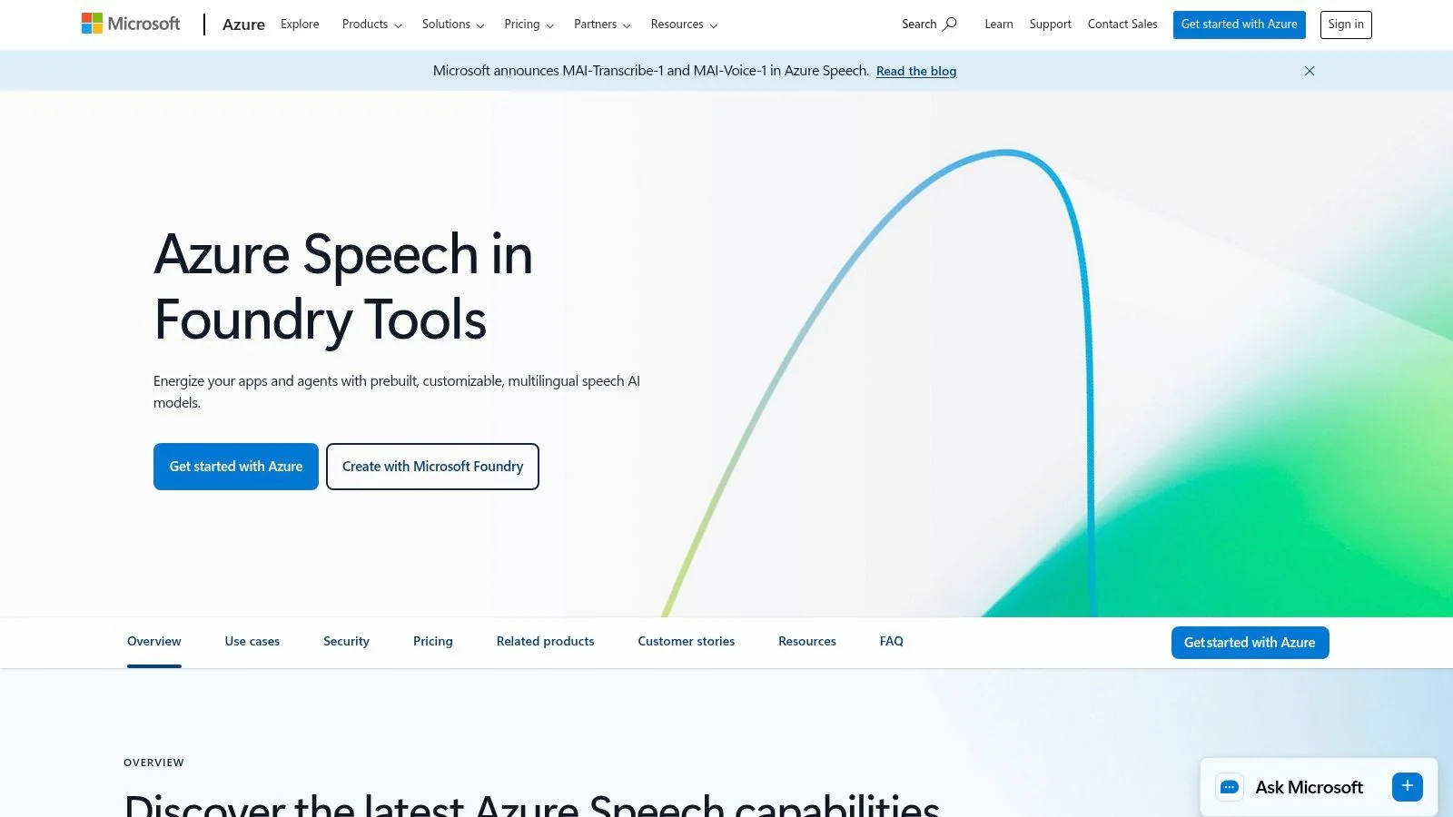 Microsoft Azure AI Speech (Neural TTS)