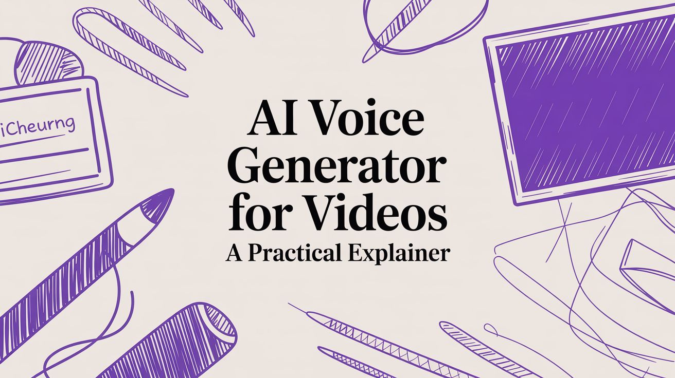 AI Voice Generator for Videos A Practical Explainer