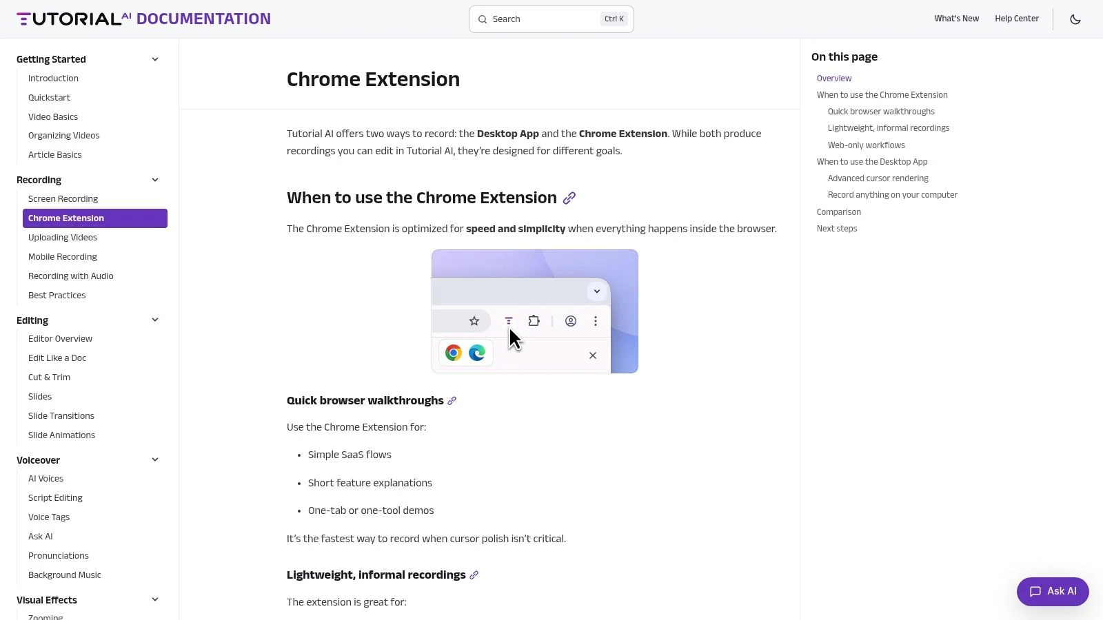 Tutorial AI Chrome Extension