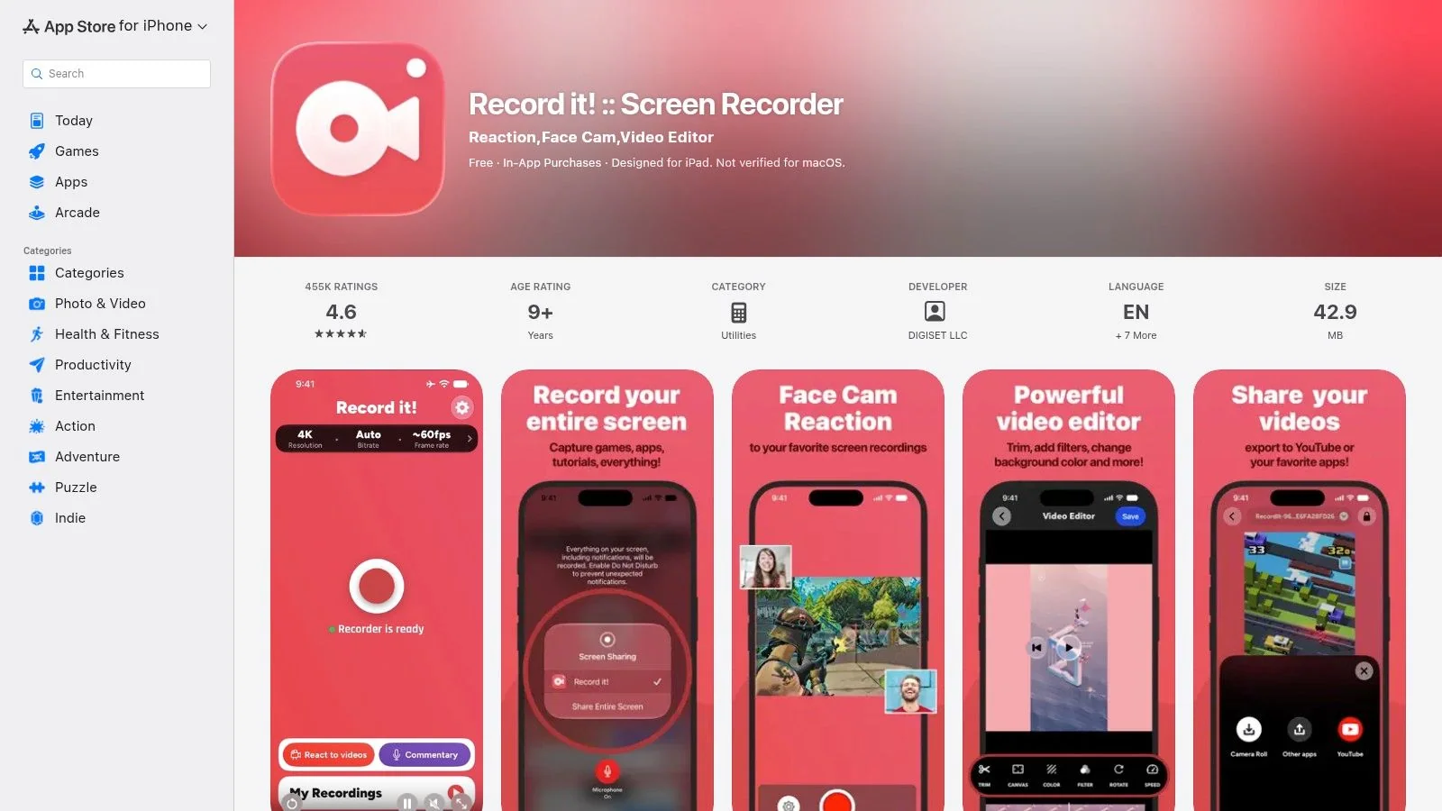 Record it!, Screen Recorder