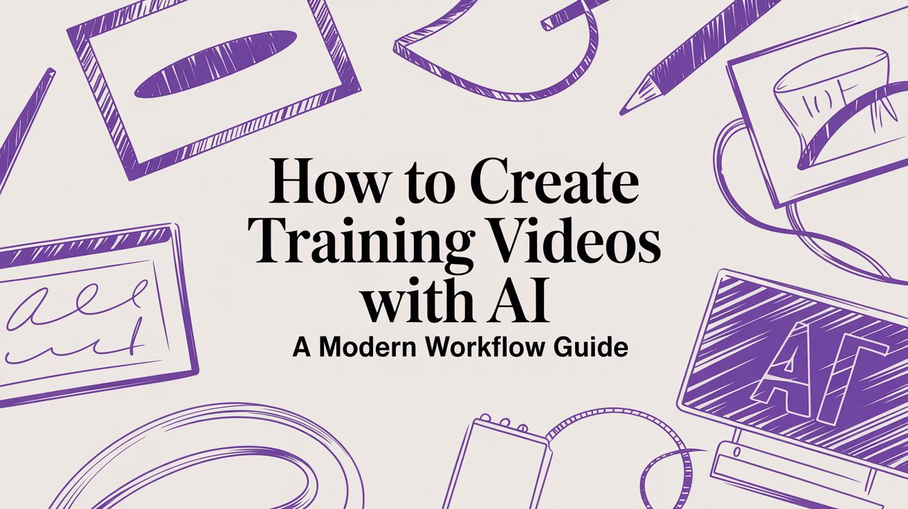 How to Create Training Videos with AI A Modern Workflow Guide