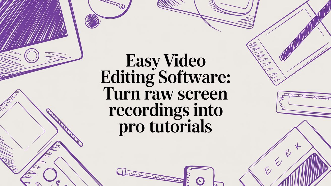 Easy Video Editing Software: Turn Raw Screen Recordings into Pro Tutorials