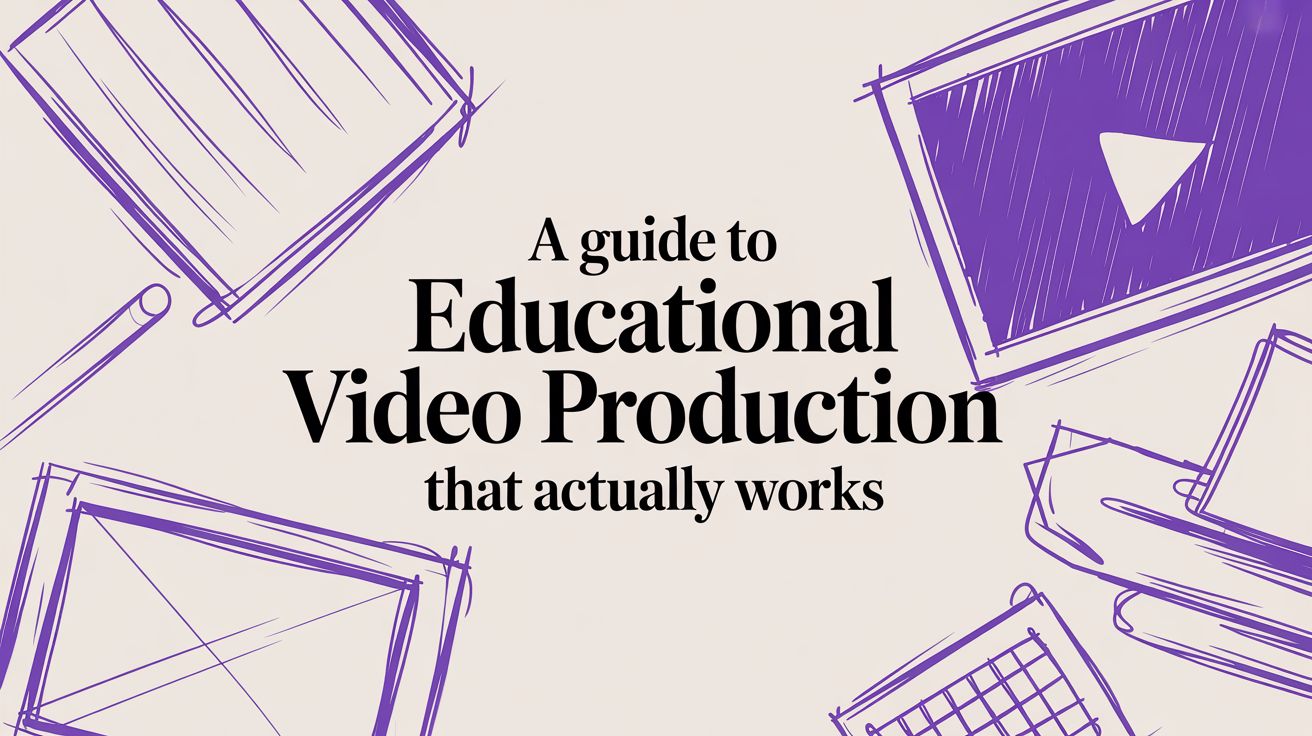 A Guide to Educational Video Production That Actually Works