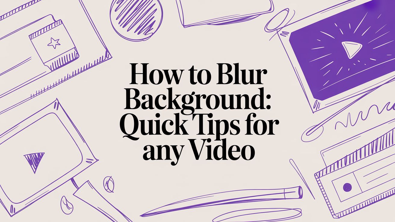 how to blur background: Quick Tips for Any Video