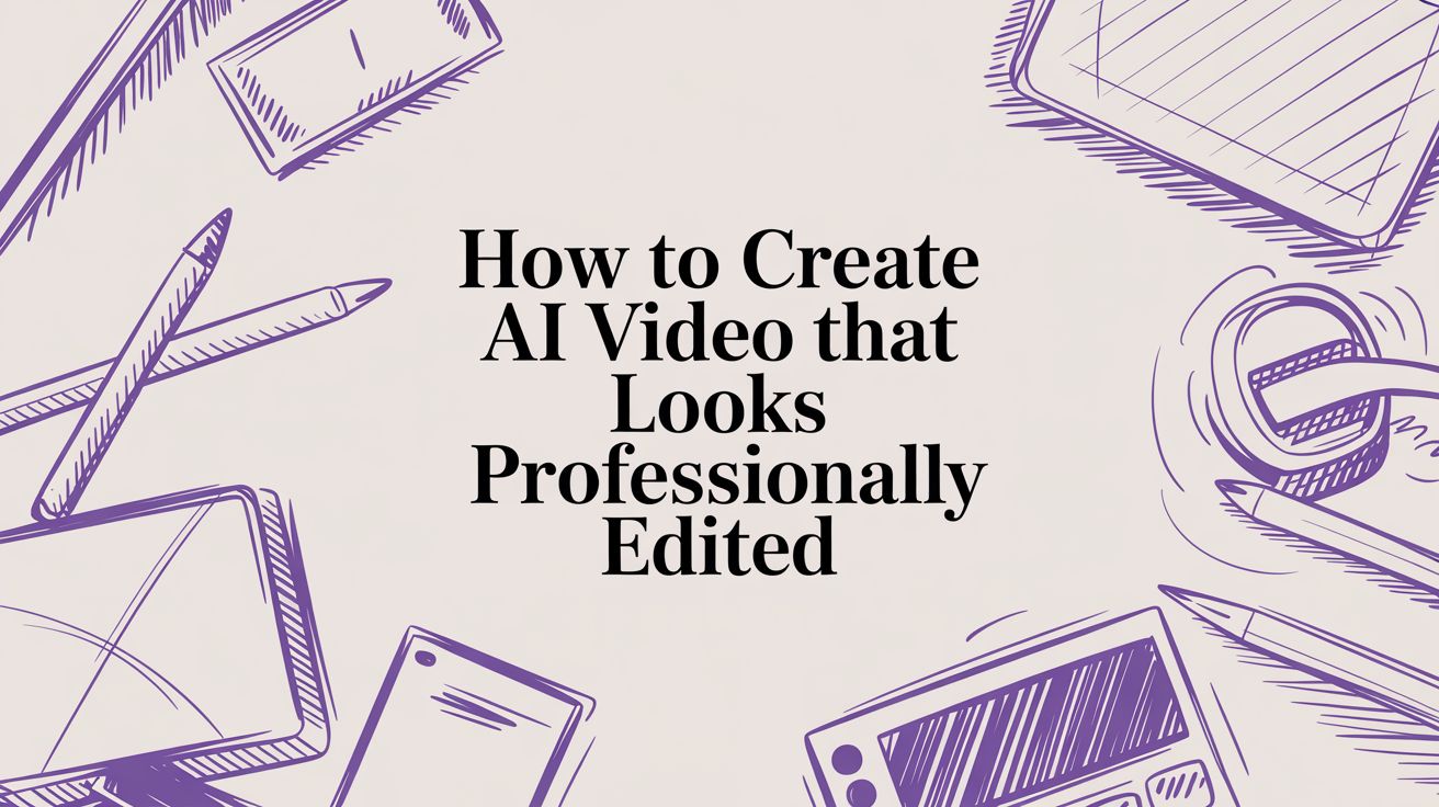 How to Create AI Video That Looks Professionally Edited
