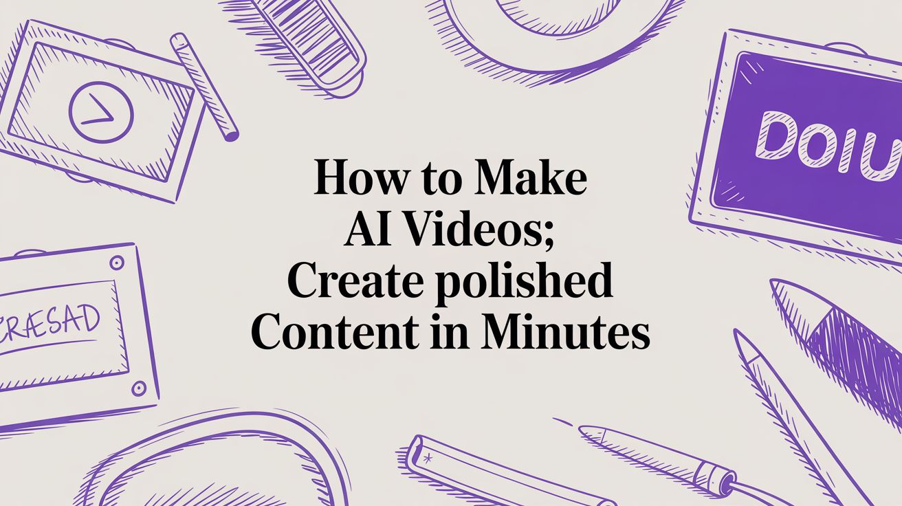 How to make ai videos: Create polished content in minutes