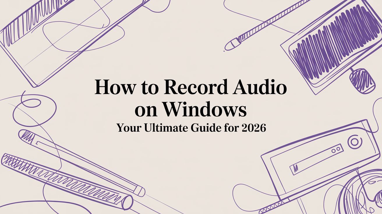 How to Record Audio on Windows Your Ultimate Guide for 2026