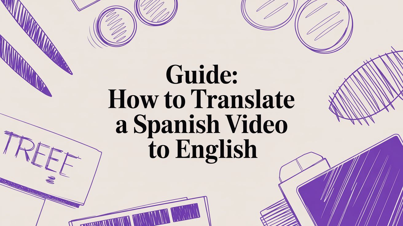 Guide: how to translate a spanish video to english