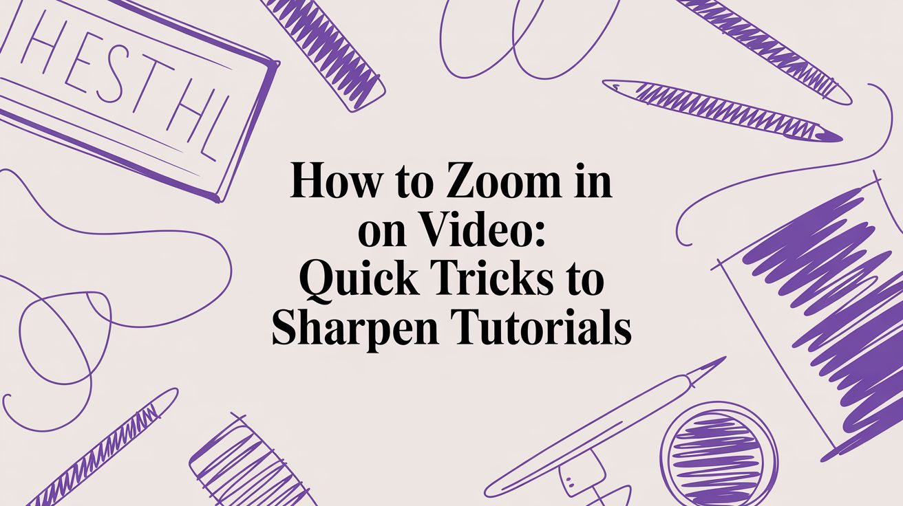 How to zoom in on video: Quick tricks to sharpen tutorials