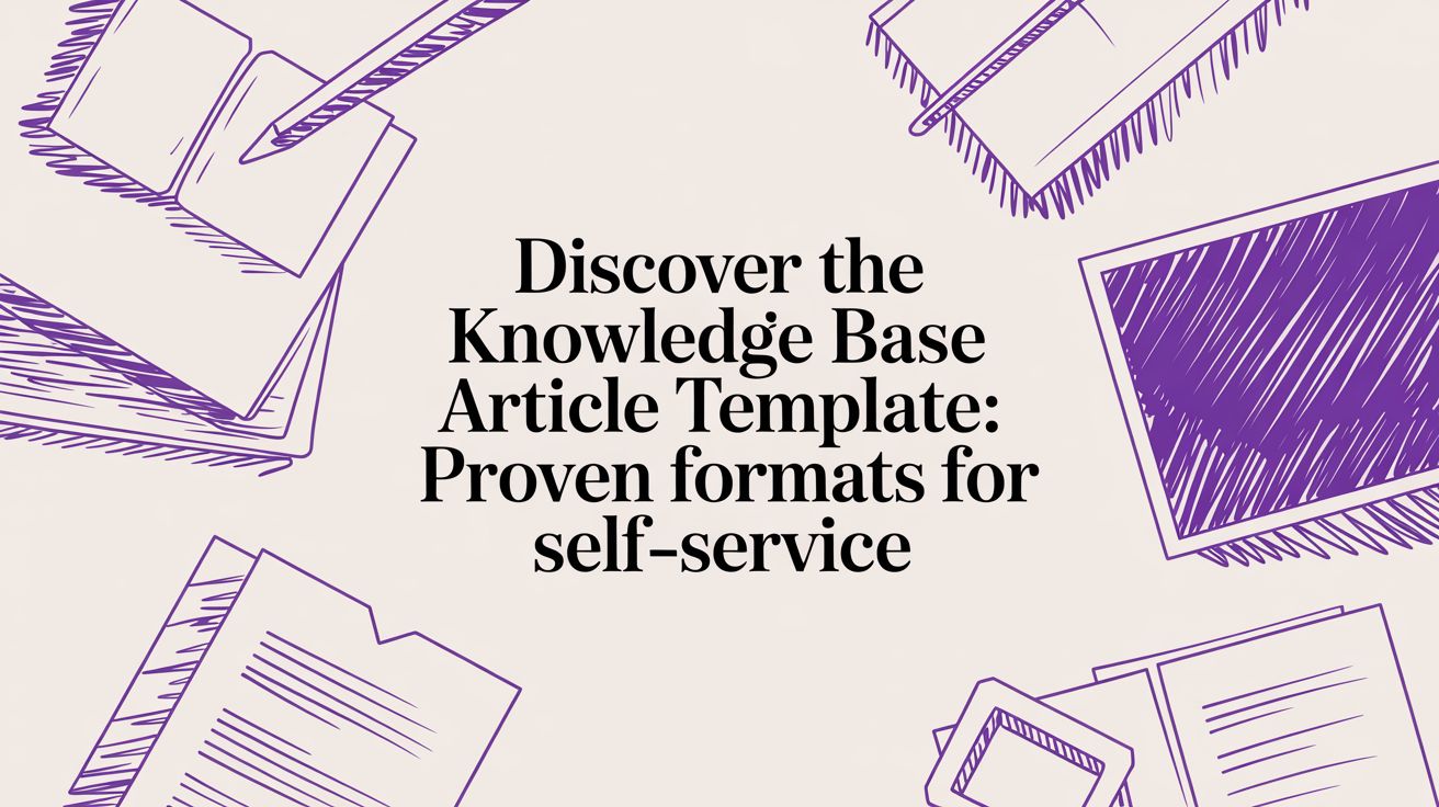 Discover the knowledge base article template: Proven Formats for Self-Service