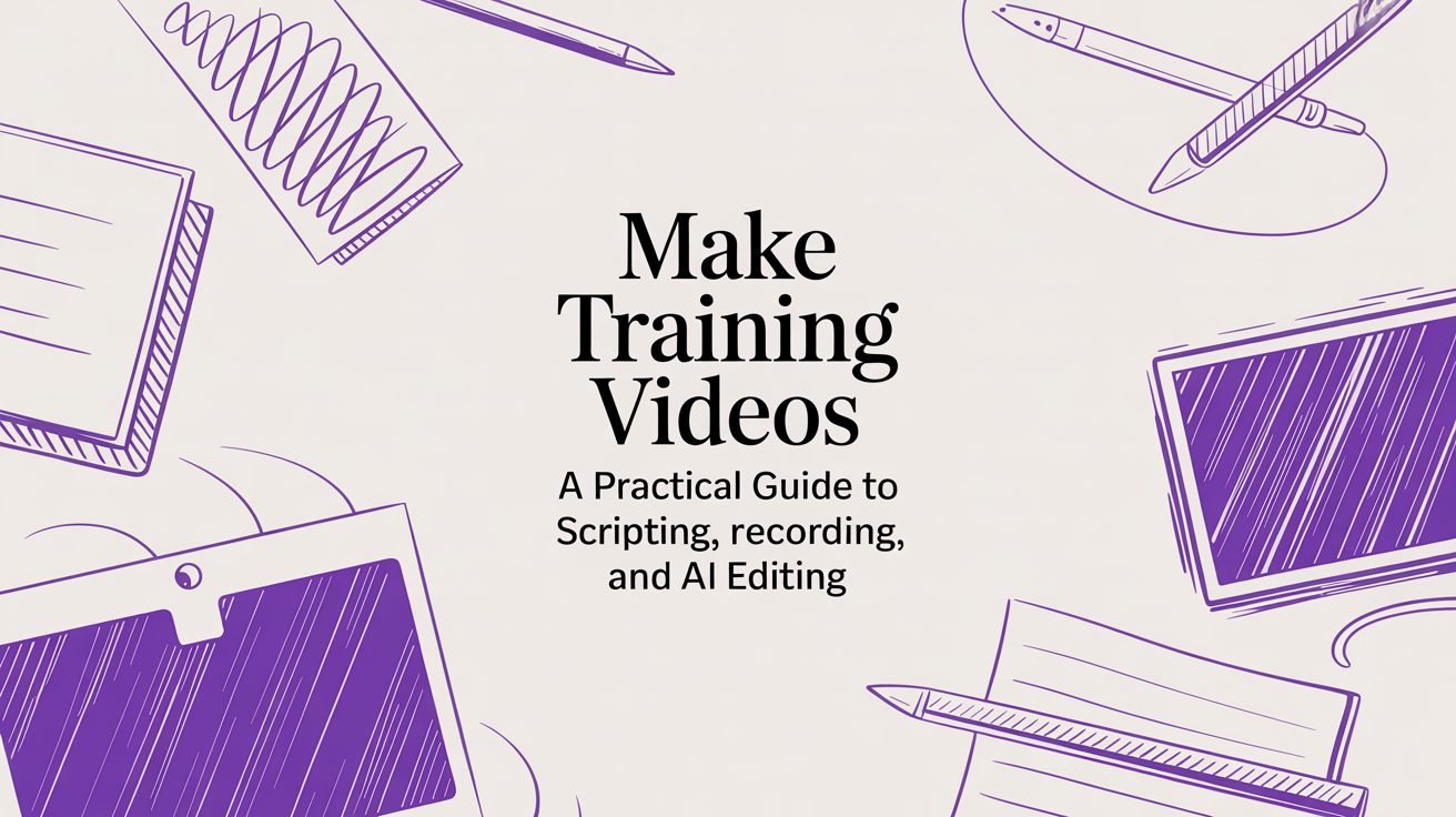 Make Training Videos: A Practical Guide to Scripting, Recording, and AI Editing
