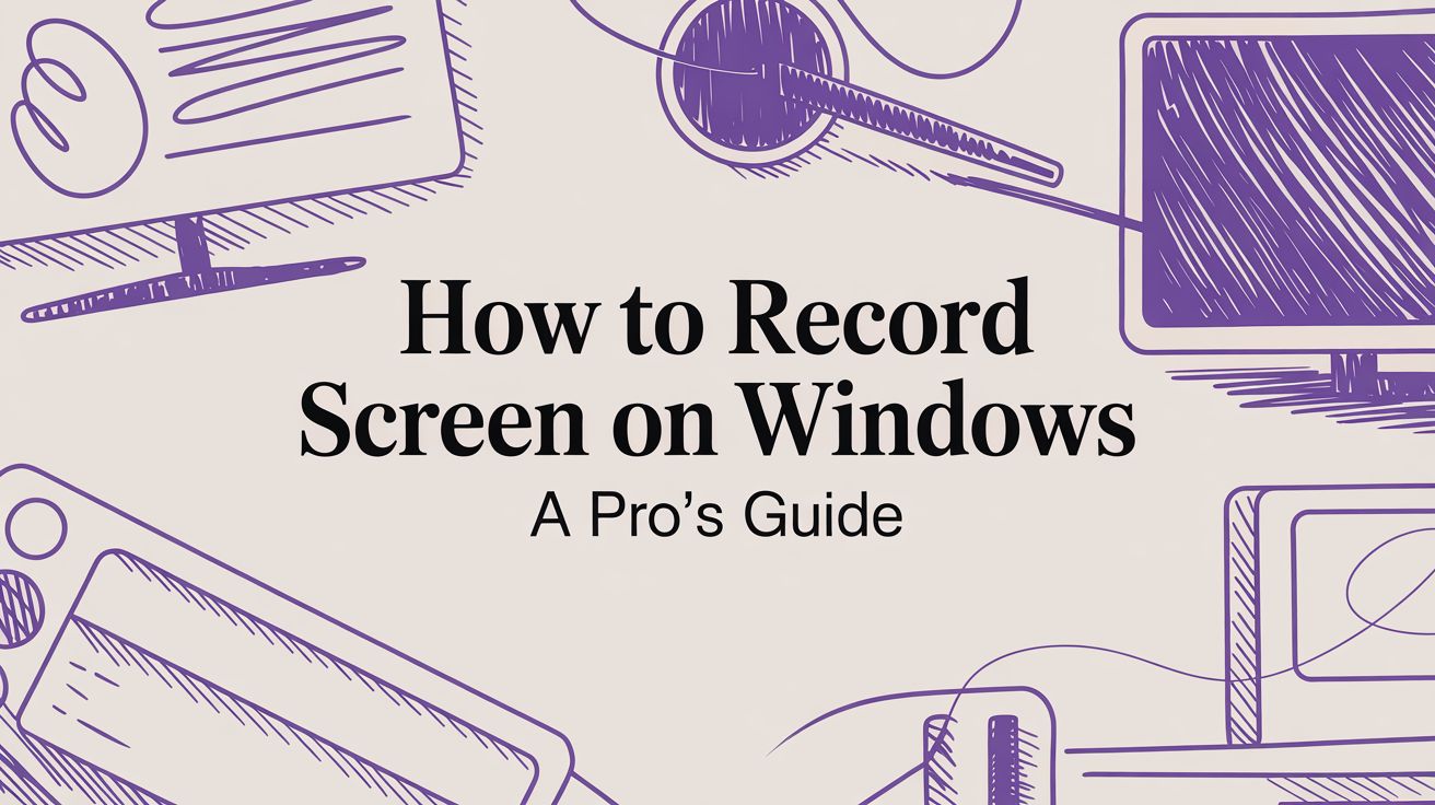 How to Record Screen on Windows A Pro&#x27;s Guide