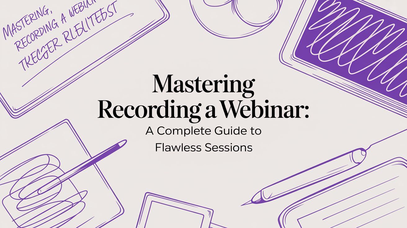 Mastering recording a webinar: A complete guide to flawless sessions