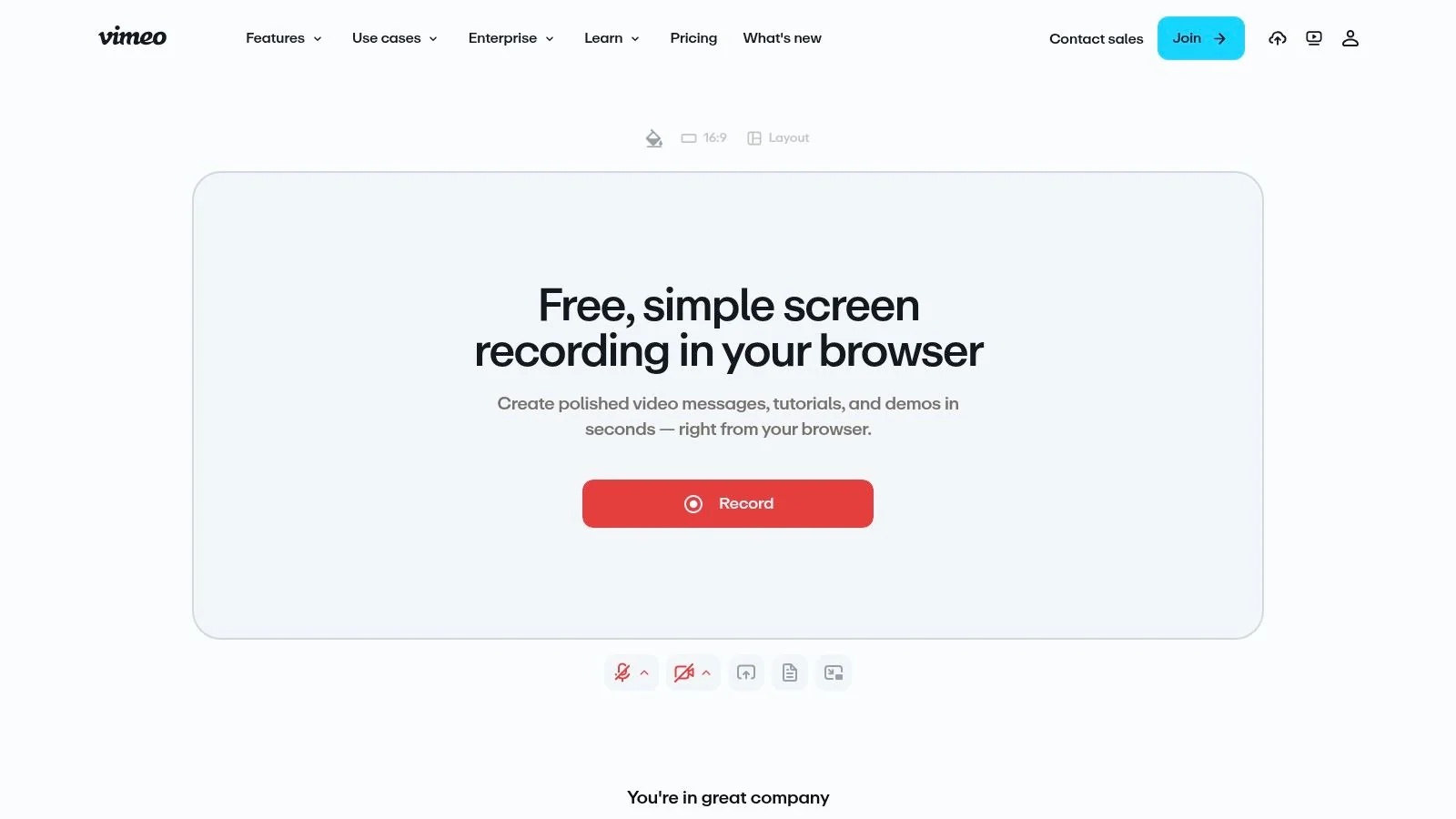 Vimeo (Vimeo Screen Recorder + Video Editor)
