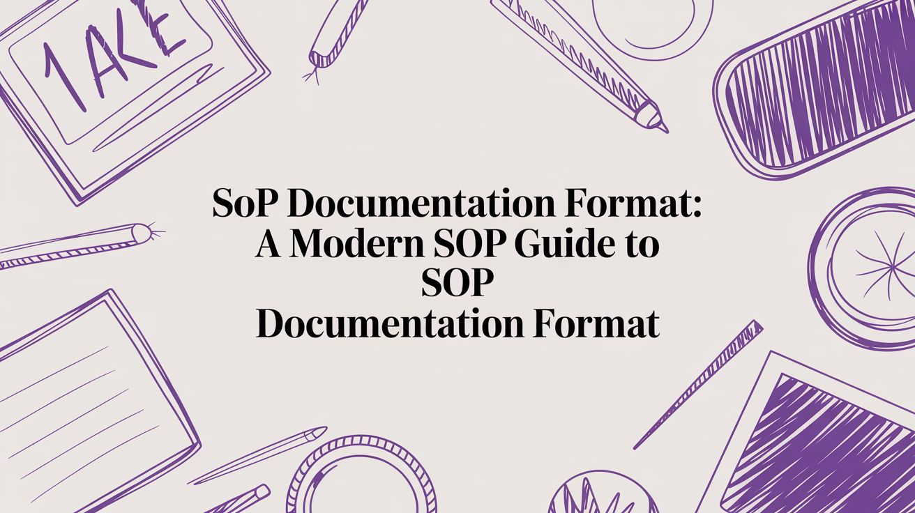 Sop Documentation Format: A Modern SOP Guide to sop documentation format