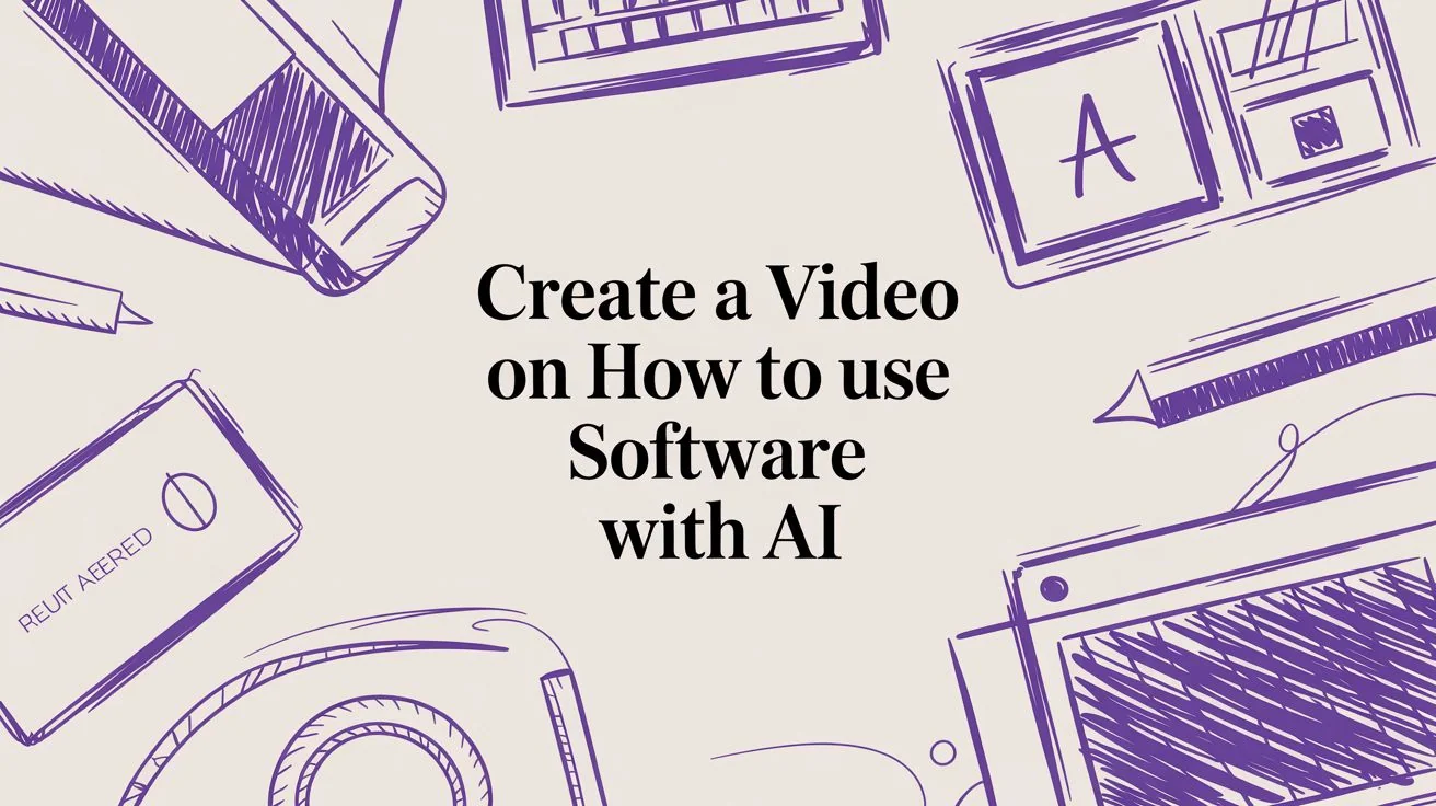 Create a Video on How to Use Software with AI