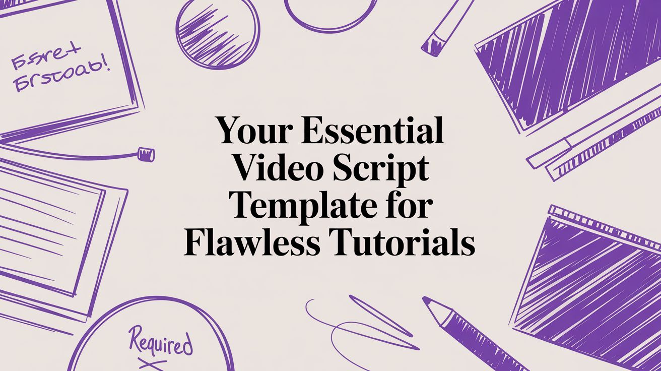 Your Essential Video Script Template for Flawless Tutorials