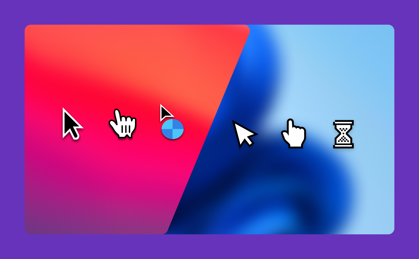 High-Resolution Mac and Windows System Cursors