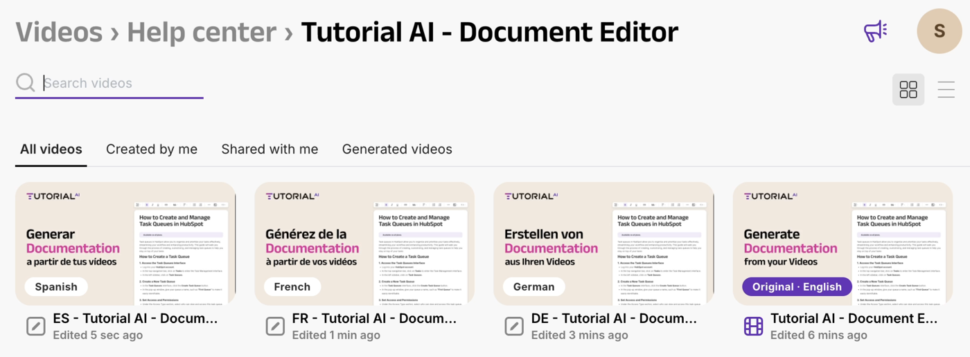 Translation Folder with multiple language versions inside