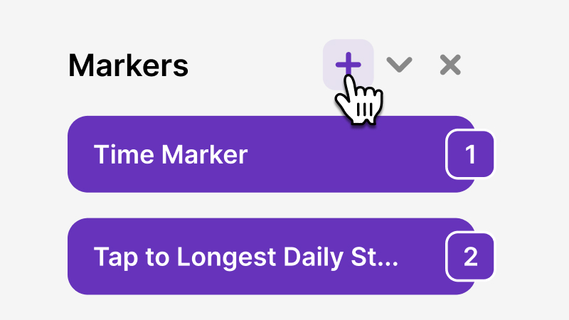 Custom Time Markers for Precision Control